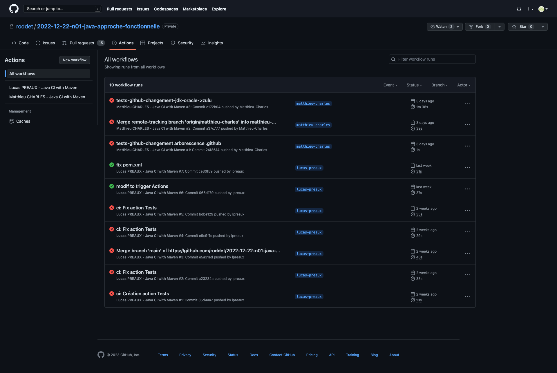 Bibliothèque GitHub